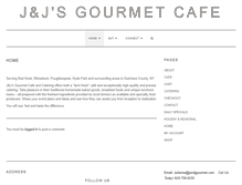 Tablet Screenshot of jandjgourmet.com